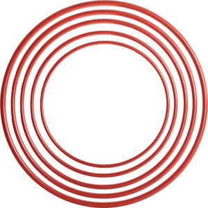 Обруч пластмассовый 70см (красный) no name 256373
