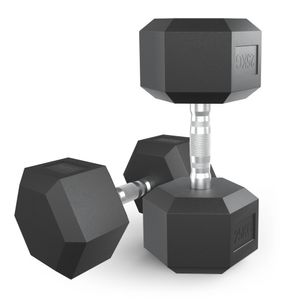 Гантель гексагональная UNIX Fit обрезиненная 25 кг, 2 шт. UNIX Fit™ DBHEX25x2