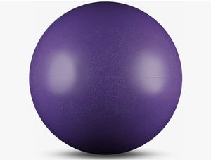 Мяч для художественной гимнастики силикон 300 г 15 см с блестками AB2803B (фиолетовый) INDIGO d15