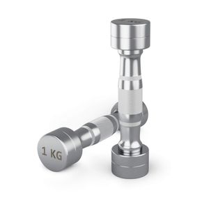 Гантель UNIX Fit PRO круглая хромированная 1 кг, 2 шт. UNIX Fit™ DBRND1PCEx2