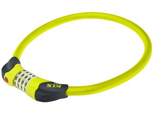 Замок тросовый CRYPT кодовый салатовый KELLYS NKE78666