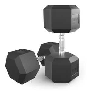 Гантель гексагональная UNIX Fit обрезиненная 42,5 кг, 2 шт. UNIX Fit™ DBHEX42_5x2