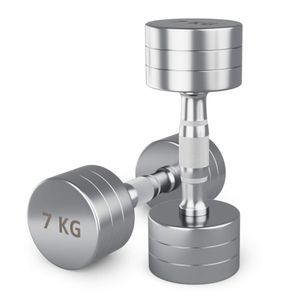 Гантель UNIX Fit PRO круглая хромированная 7 кг, 2 шт. UNIX Fit™ DBRND7PCEx2