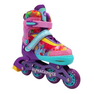 Раздвижные роликовые коньки AC-SK-A440-10 Violet (M (33-36)) Alpha Caprice AC-SK-A440-10 Violet/Pink