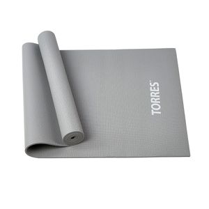 Коврик для йоги TORRES Relax 6, YL12236G, PVC 6 мм, нескользящее покрытие, серый TORRES YL12236G