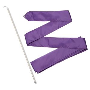 Лента гимнастическая с палочкой 50см, СЕ4-VI, дл.4м, пластик, металл, полиэстер, фиолетовый MADE IN RUSSIA СЕ4-VI