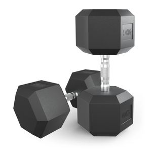 Гантель гексагональная UNIX Fit обрезиненная 40 кг, 2 шт. UNIX Fit™ DBHEX40x2