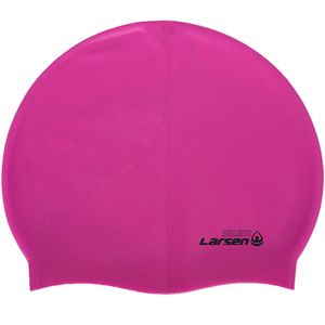 Шапочка плавательная Larsen LS78, силикон, розовый неон Larsen 335501