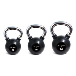AeroFit AFBK гири обрезиненные с хромированной рукояткой