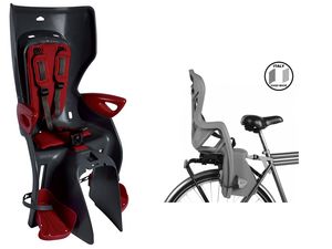 Сидение заднее BELLELLI Summer Clamp тёмно-серый/красный BELLELLI NBE80249