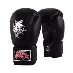 Боксерские перчатки RABG-150 Черные (4 oz) RHINO ATTACK RABG-150