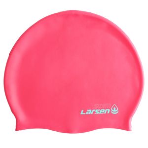 Шапочка плавательная Larsen MC48, силикон, розовый Larsen 365359