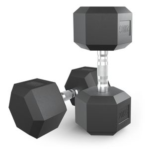 Гантель гексагональная UNIX Fit обрезиненная 20 кг, 2 шт. UNIX Fit™ DBHEX20x2