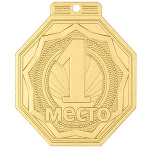 Медаль MZP 501-55/GM 1 место (50х55мм, s-2 мм) no name 366970
