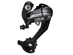 Перек-ль задний RD-M370-L, SGS, 9 ск., креп.на петух, чёр., б/уп. SHIMANO ZSM22574