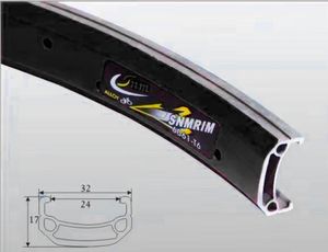 Обод двойной 20x1.75-2.125 36H чёр. КИТАЙСКИЕ ПРОИЗВОДИТЕЛИ ZTB24039