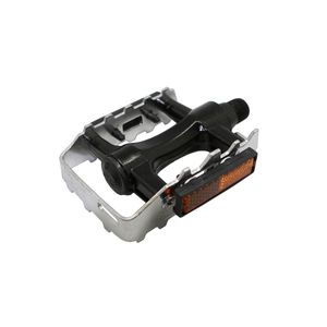 Педали MTB алюминиевые 9/16, черно/серебр. КИТАЙСКИЕ ПРОИЗВОДИТЕЛИ ZTB21282