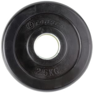 Диск обрезиненный NT121 черный д50мм  2,5кг Larsen 281214