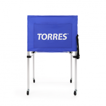 Тележка для мячей "TORRES", арт.SS11022, на 25-30 шт., дл. 67см, глуб.45 см, выс.103 см, сине-белая Дл. 67 см, глуб. 45 см, выс. 103 см (в разлож. виде) TORRES SS11022
