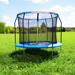 Батут TISNF-10 (305см) синий с защитной сеткой б/л - TISNF-10