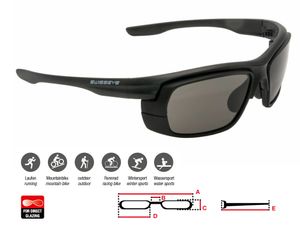 Очки SWISSEYE Notice black matt - insert smoke+ orange lens for insert SWISSEYE FSW12881
