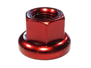 Гайка M-FXS для оси Fix Gear, закалённая сталь, M9X1.0, L:14,6мм, красная MR.CONTROL ZTB16002