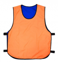 Манишка двухсторонняя универсальная, оранжево-синяя УТ-00001111