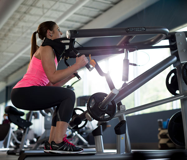 Precor гакк присед