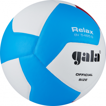 Мяч вол. GALA Relax 12, BV5465S, р. 5, синт. кожа ПУ, клееный, бут. камера, жёлто-сине-красный 5 GALA BV5465S