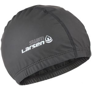 Шапочка плавательная Larsen Swim PU102 черная Larsen 369122