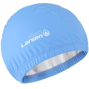 Шапочка плавательная Larsen Swim PU113 голубая Larsen 369124
