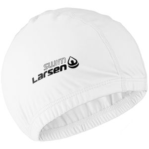 Шапочка плавательная Larsen Swim PU119 белая Larsen 371096