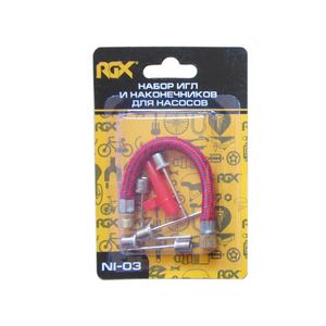 Набор игл, насадки и трубки NI-03 для насосов (Продаем по 2 набора) RGX Набор стальных игл NI-03