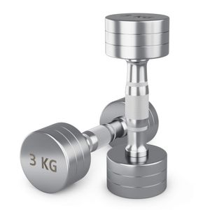 Гантель UNIX Fit PRO круглая хромированная 3 кг, 2 шт. UNIX Fit™ DBRND3PCEx2