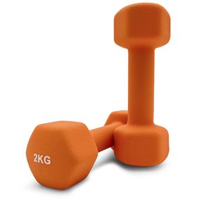 Гантель UNIX Fit неопреновая 2 кг Orange, 2 шт. UNIX Fit™ DBNEO2OGx2