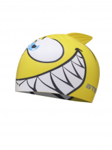 Шапочка для плавания Атеми, силикон (дет.), рыбка-, желт., FC201 ATEMI 00000098104