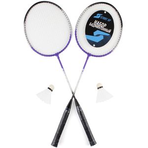 Набор бадминтонный Start Up R-218 (2 ракетки, волан, чехол), черн/фиолет Start Up 245085
