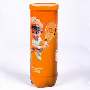 Мяч для большого тенниса детский NS Orange 5021005, упаковка 3 мяча, желто-оранжевый NEVA 5021005