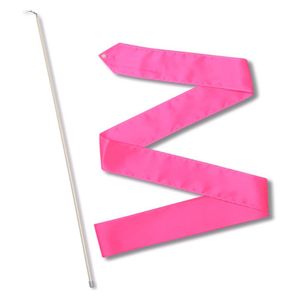 Лента гимнастическая с палочкой 50см, СЕ4-P, дл.4м, пластик, металл, полиэстер, розовый MADE IN RUSSIA СЕ4-P