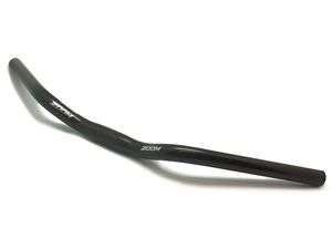 Руль NR-AL-18, D:25,4 х L590мм х Н30мм, ал., чёрный ZOOM ZTB11311