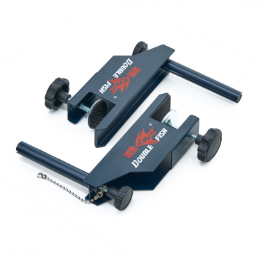Сетка для наст. тенниса DOUBLE FISH XW-924C, в компл. с мет. стойками, измерит. высоты, черная DOUBLE FISH XW-924C