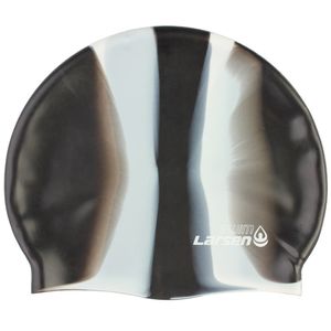 Шапочка плавательная Larsen SC, силикон, коричневый/белый Larsen 365752