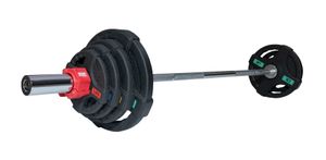 Штанга 53 кг (диски 50 мм с двумя хватами, гриф 180 см) Original FitTools FT-2HGSET-53-OB72