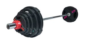 Штанга 83 кг (диски 50 мм с двумя хватами, гриф 180 см) Original FitTools FT-2HGSET-83-OB72