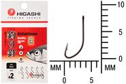 Крючок HIGASHI Akitakitsune ringed #2 Black