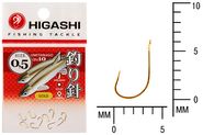 Крючок HIGASHI Umitanago ringed #0,5 Gold