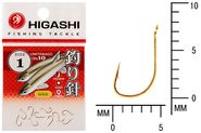 Крючок HIGASHI Umitanago ringed #1 Gold