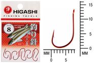 Крючок HIGASHI Umitanago ringed #8 Red
