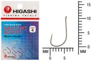 Крючок HIGASHI Kantuki Keiryu #4 Black nickel