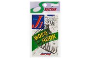 Офсетный крючок YAMAI Worm Hook J-1 #1/0